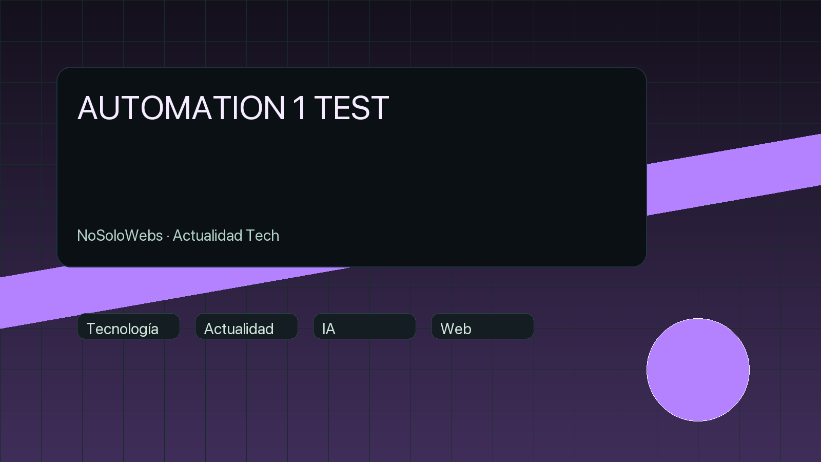 AUTOMATION 1 TEST