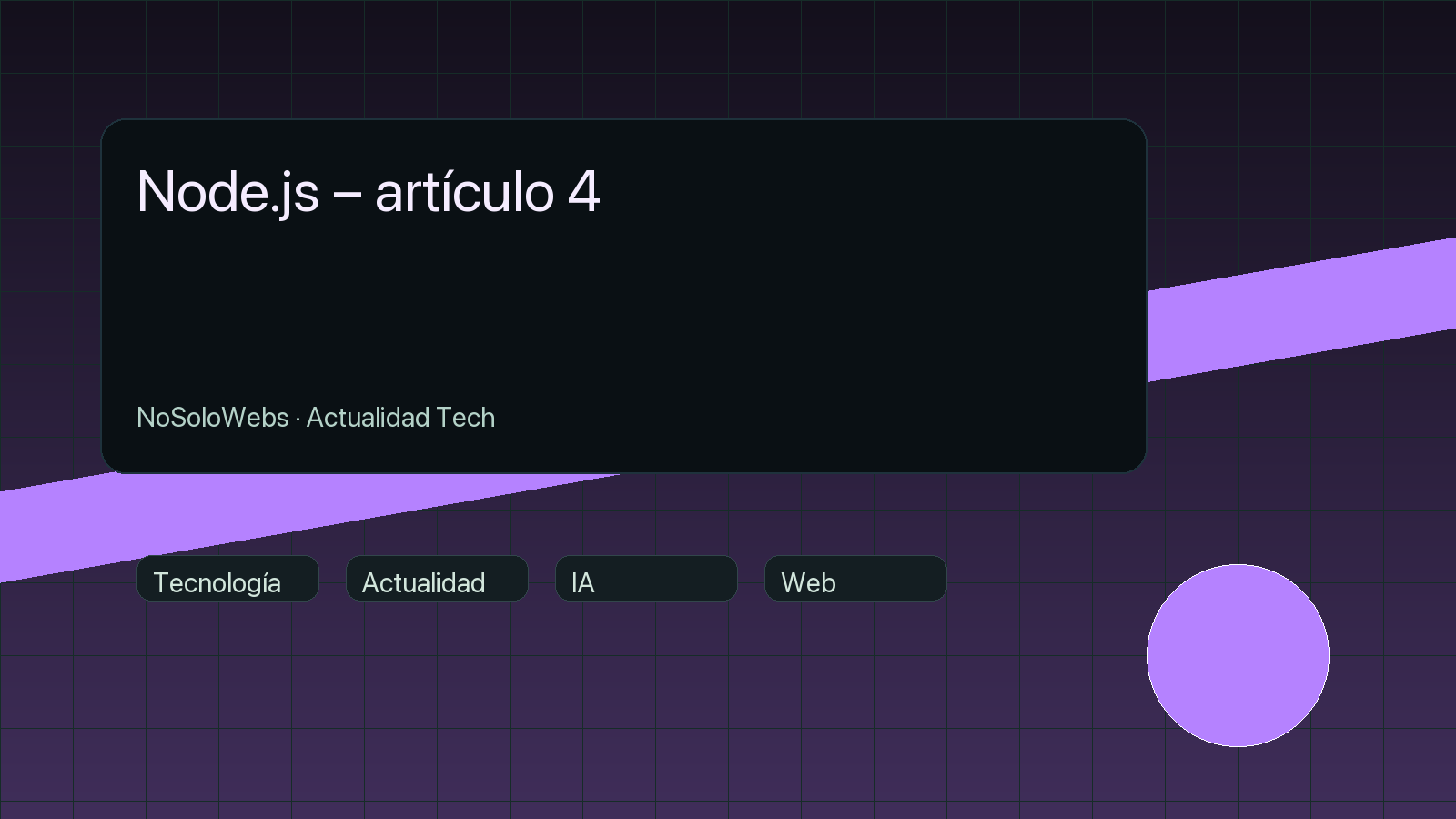 Node.js – artículo 4