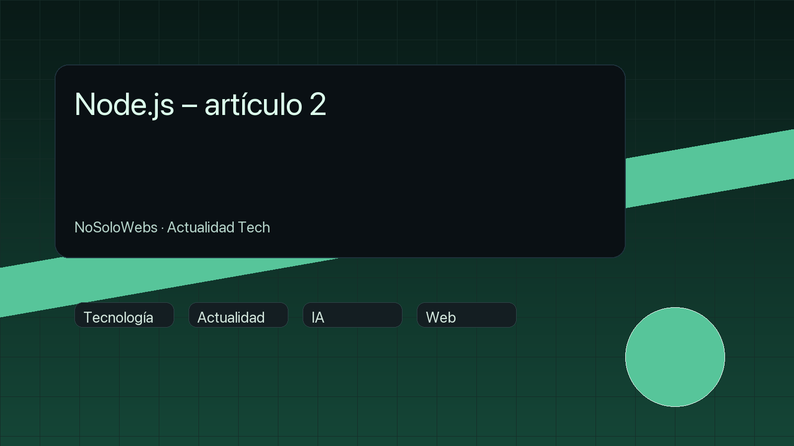 Node.js – artículo 2