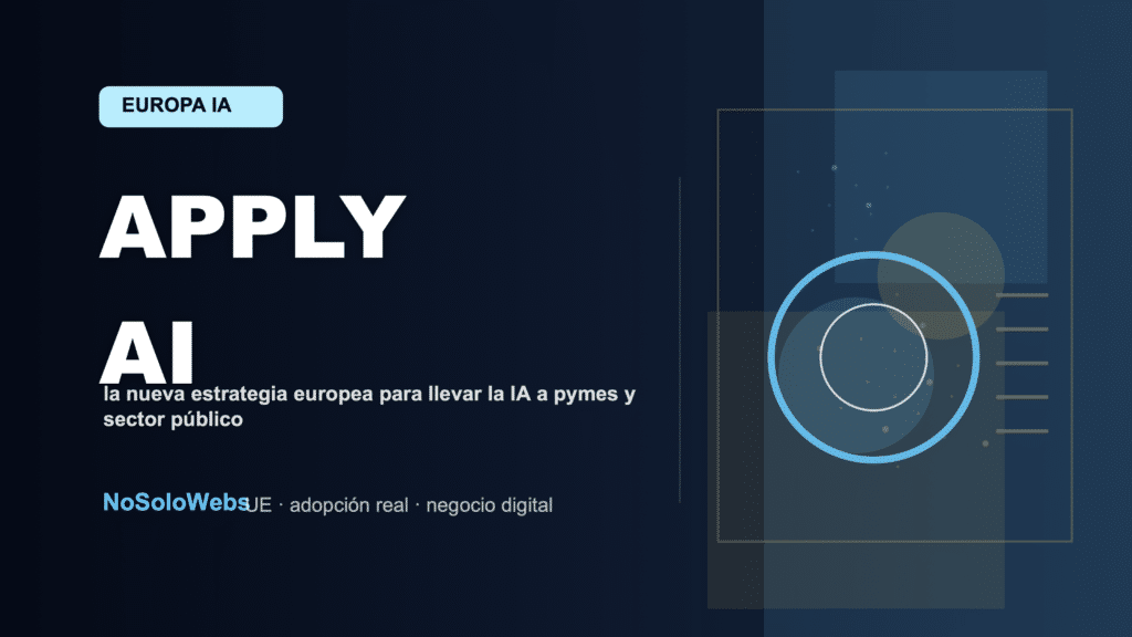 Apply AI: la nueva estrategia europea para llevar la IA a pymes y sector público
